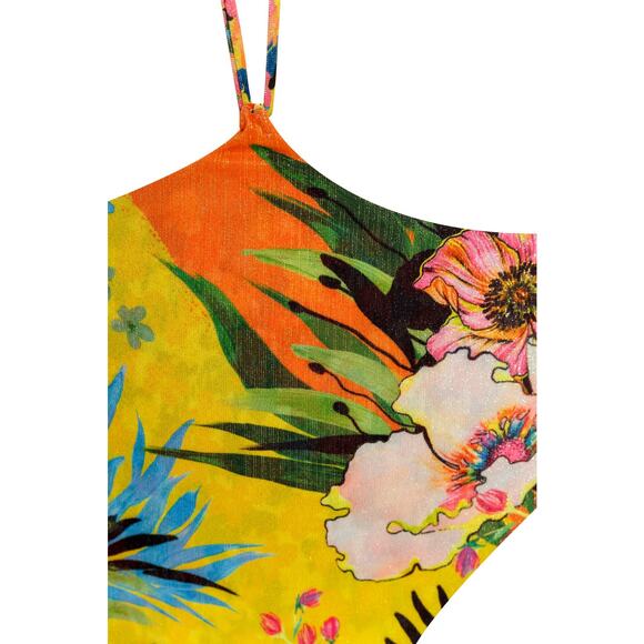 NEW Agua Bendita Anya Waist Strap Bikini Bottom Floral Tropical Size Large - Picture 5 of 12